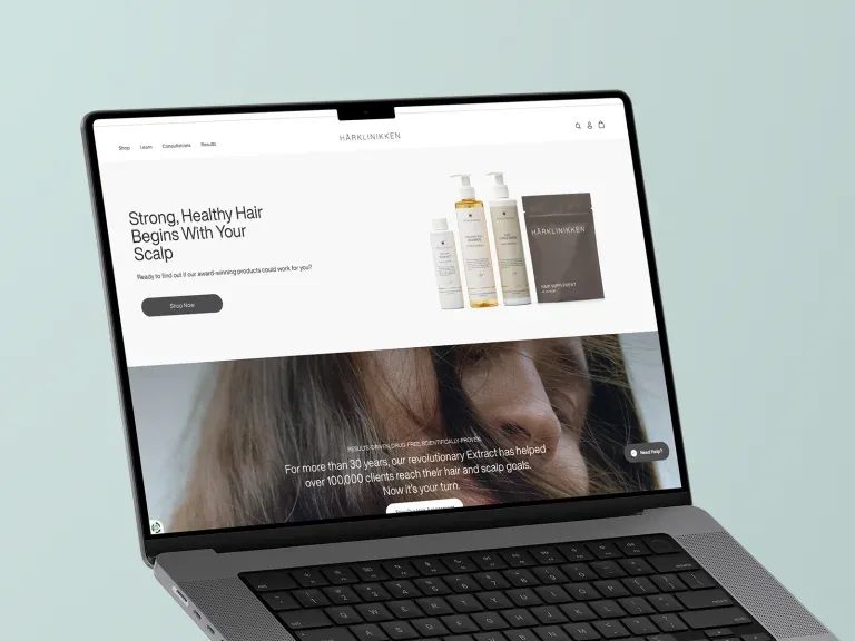 Shopify Plus case study — Enhancing E-commerce Functionality for Harklinikken