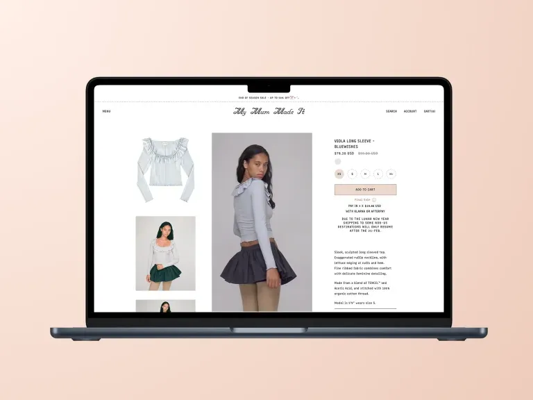 Shopify Plus case study — Next Gen Fashion UX for a Global Cult Brand