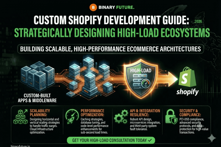 Custom Shopify Development Guide: Strategically Designing High-Load Ecosystems — Article, B2B eCommerce, Checklists