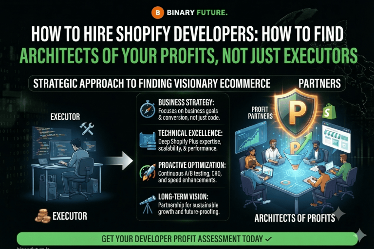 How to Hire Shopify Developers: How to Find Architects of Your Profits, Not Just Executors — Article, WooCommerce → Shopify, Comparison articles