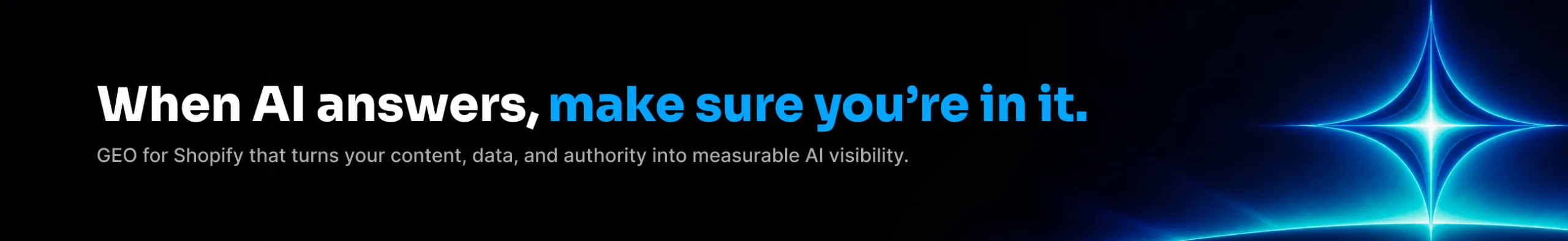 AI assistant answer citing a Shopify brand alongside a structured data and llms.txt visibility report