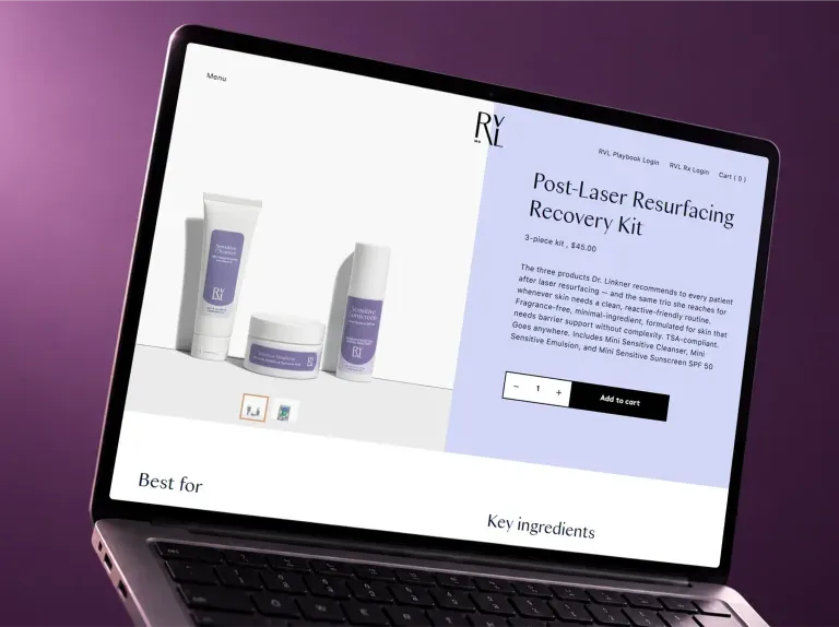 RVL Skincare custom Shopify app development case study